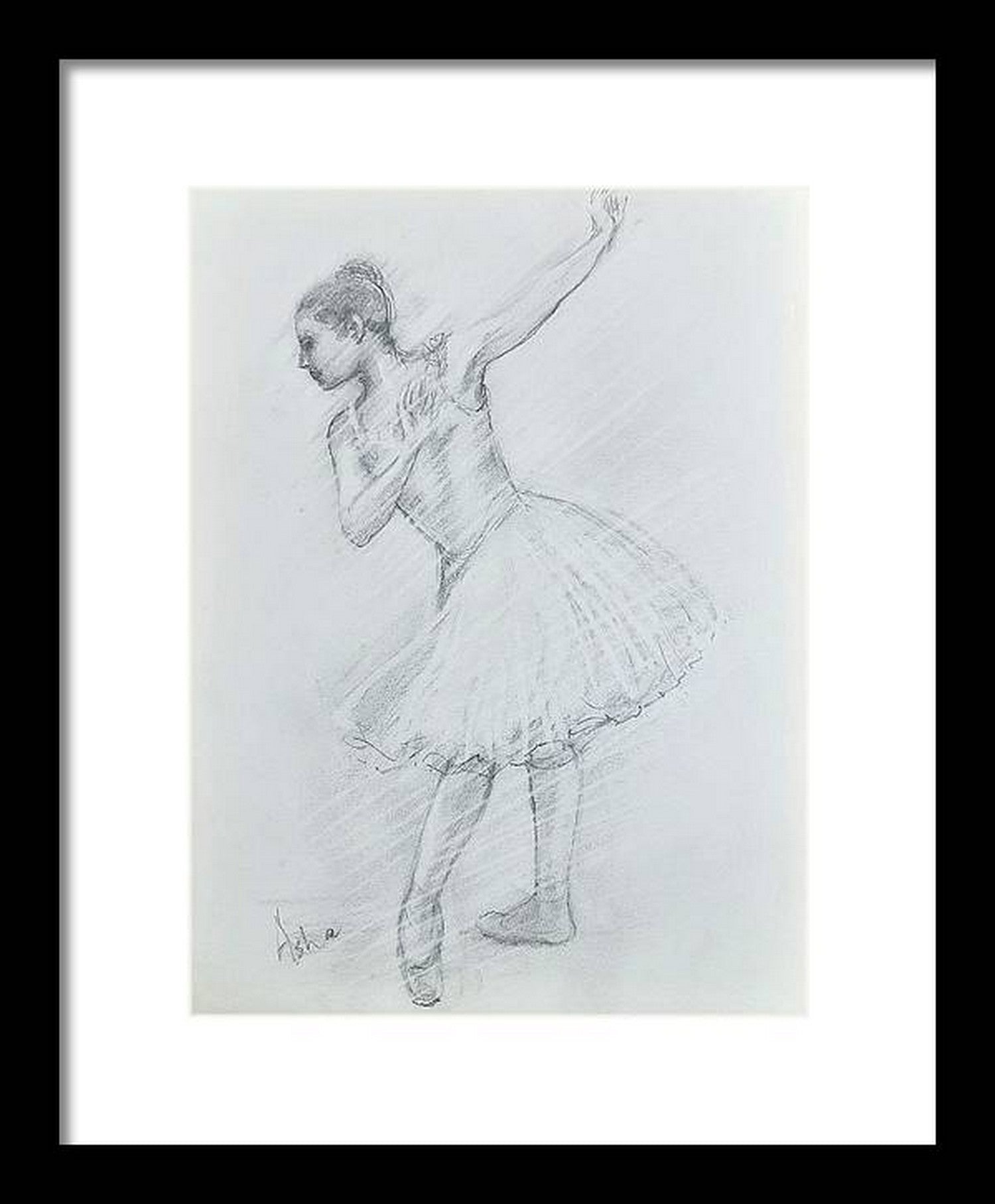 Ballerina pencil sketch