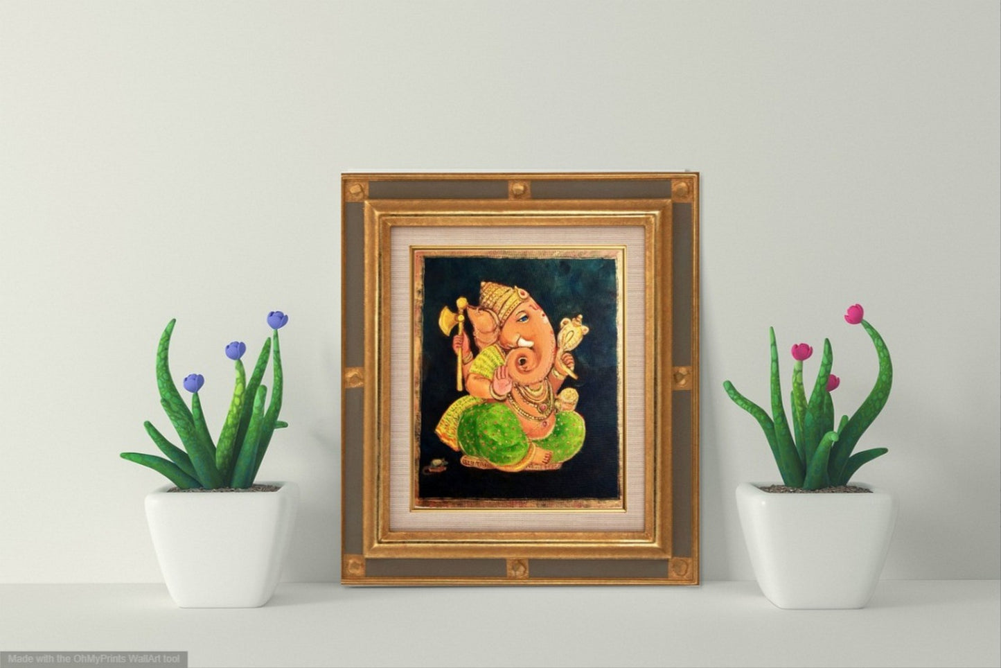 Lord Ganesha The Ultimate, œuvre d'art du Dieu indien sur toile