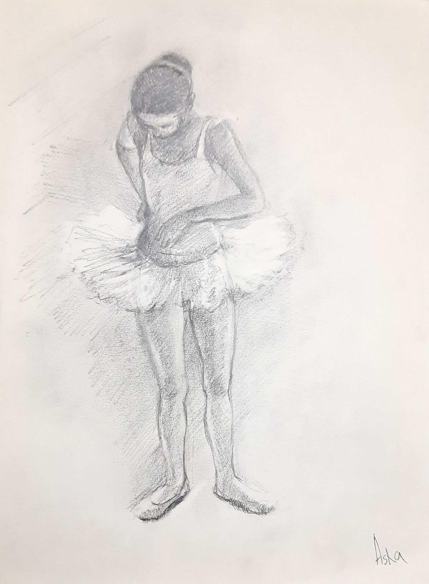 Ballerina Backstage Sketch